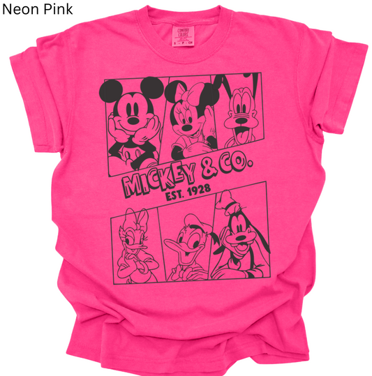 Mickey & Friends Comic Tee