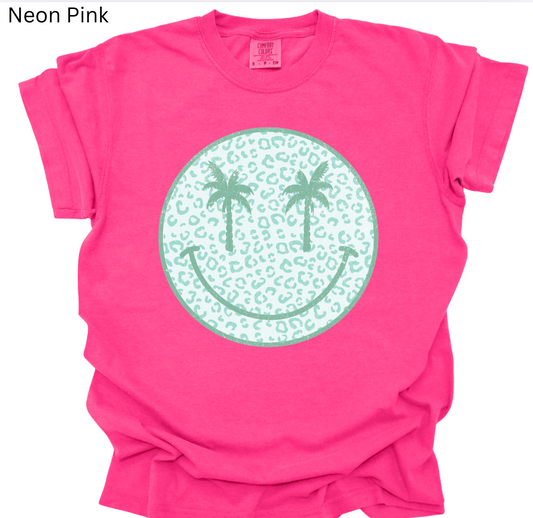 Palm Tree Smiley Tee