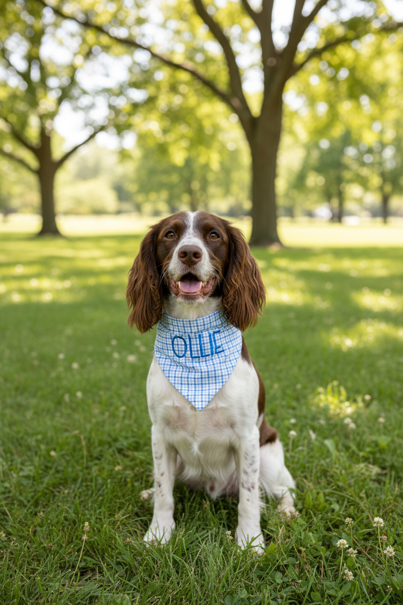 Custom Embroidered Dog Bandanas