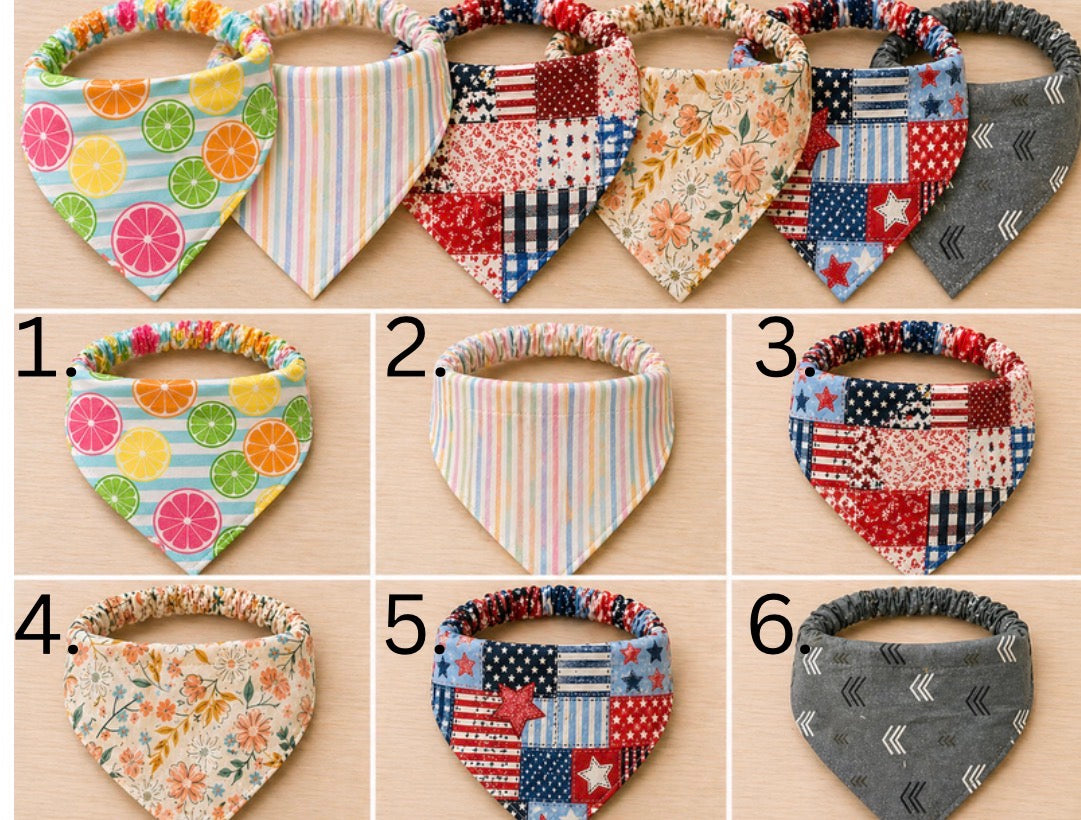 Custom Embroidered Dog Bandanas