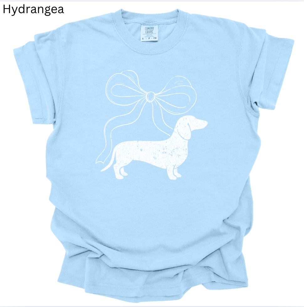 Cute Dachshund with Bow Tee