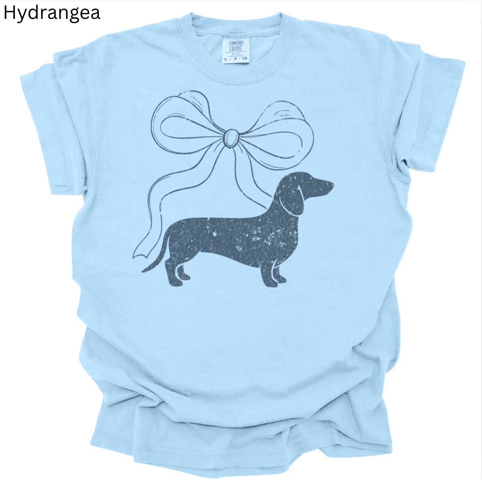 Cute Dachshund with Bow Tee