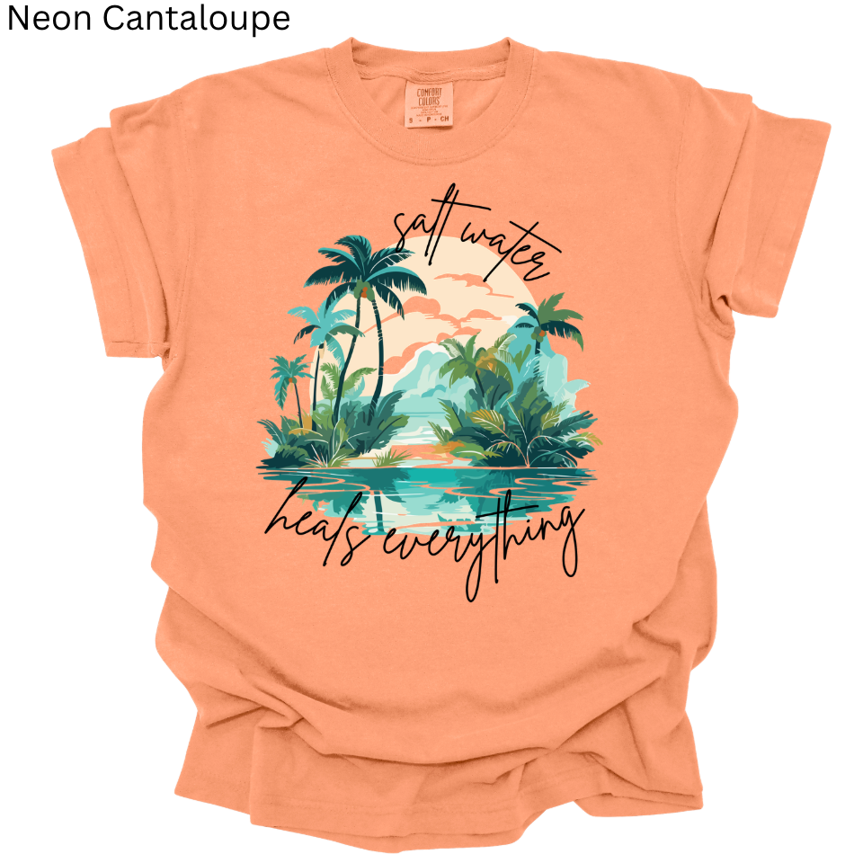 Saltwater Heals Everything Tee
