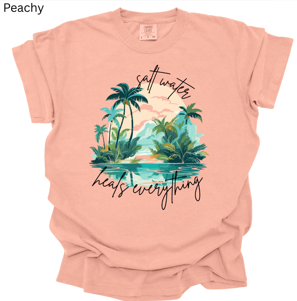 Saltwater Heals Everything Tee