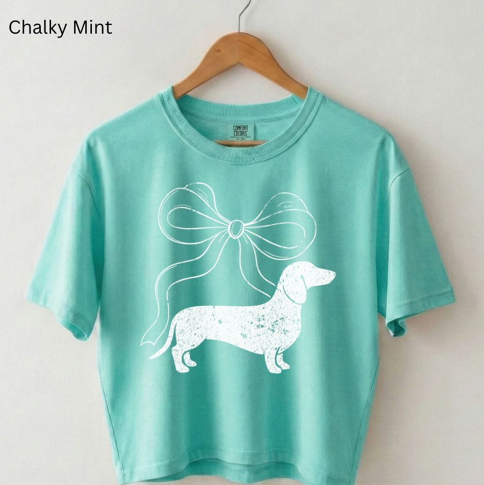 Cute Dachshund with Bow Tee