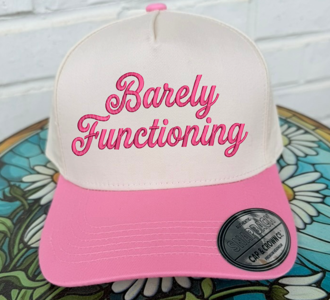 Barely Functioning Embroidered Hat