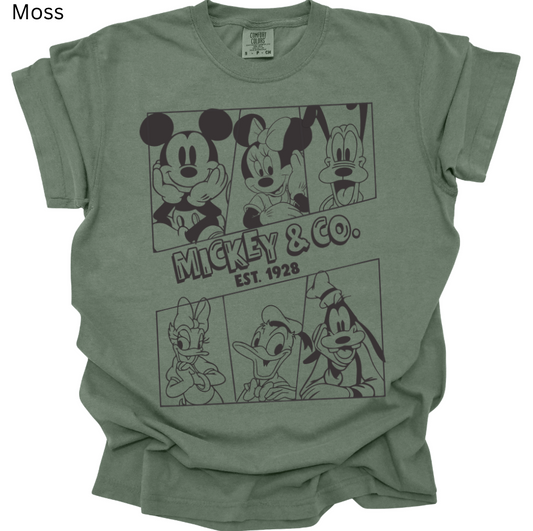 Mickey & Friends Comic Tee