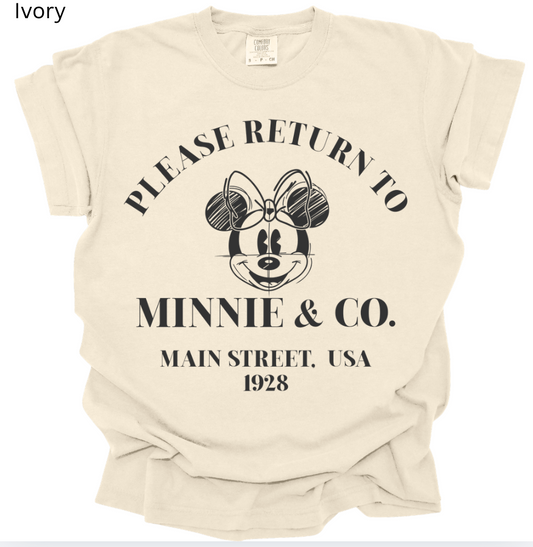Please Return to Mainstreet Minnie & Co Tee