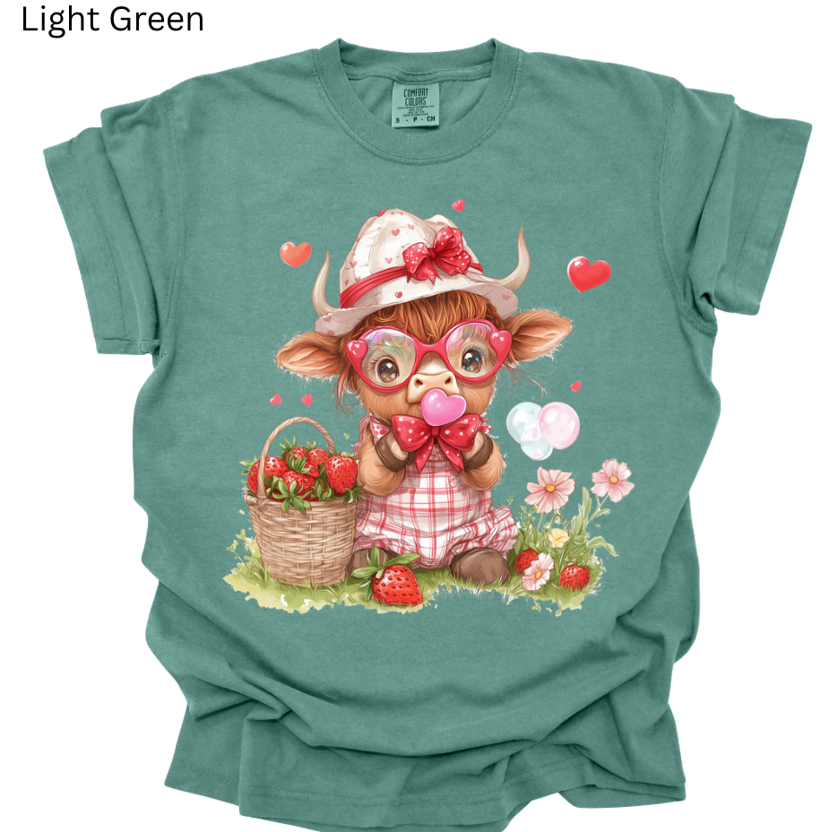 Cute Strawberry Cow Tee