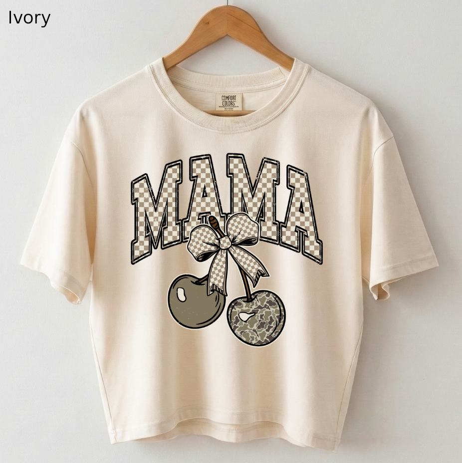 MAMA with Cherries Tee