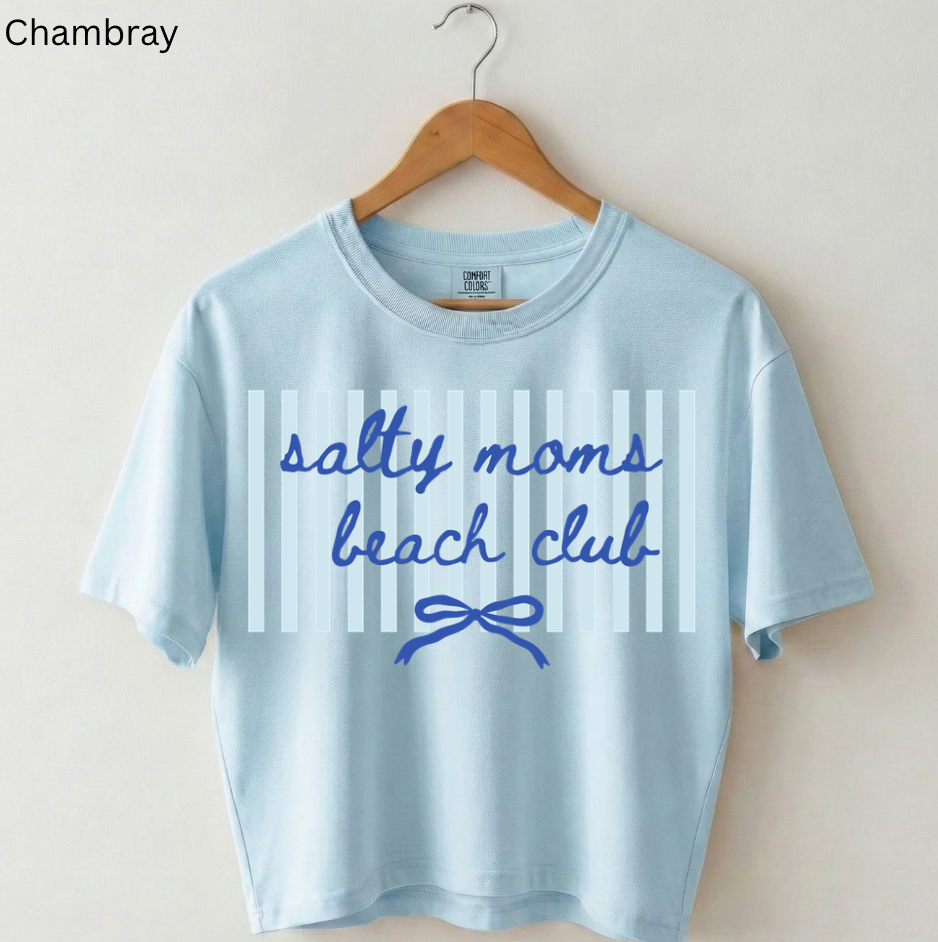 Salty Moms Beach Club Tee