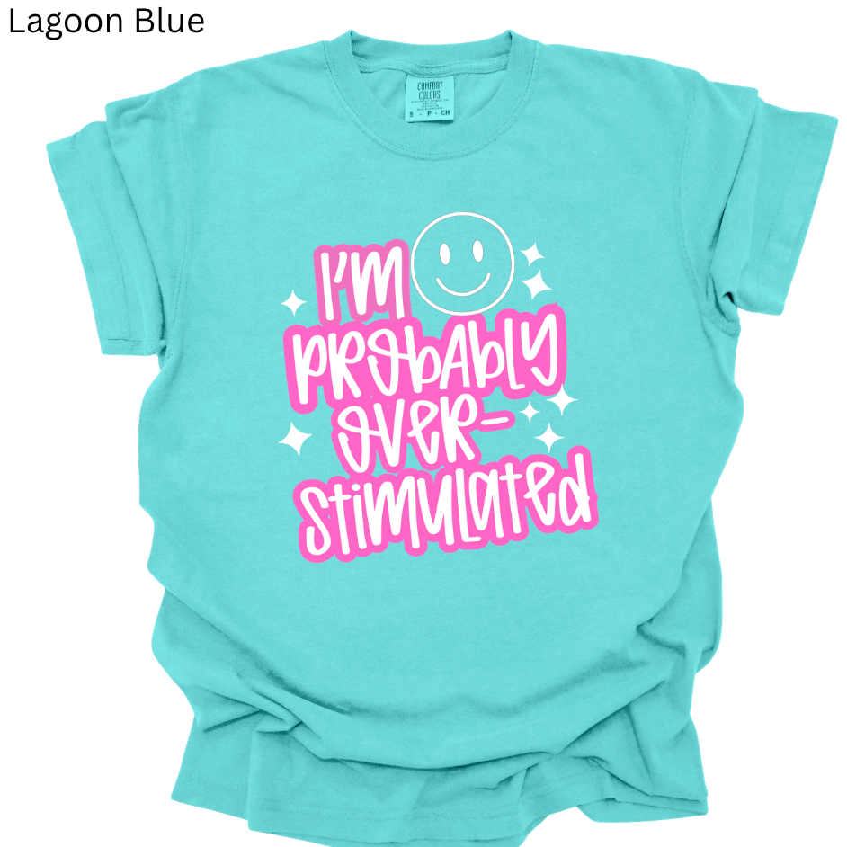 I'm Probably Overstimulated Fun Tee