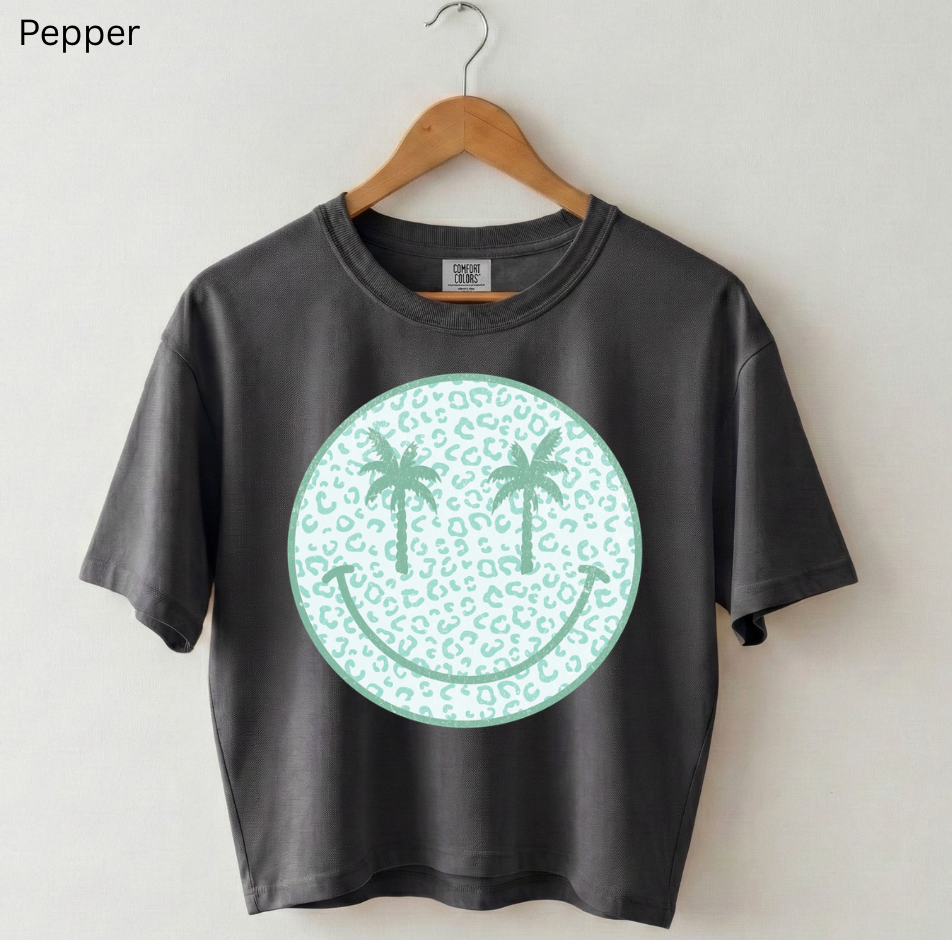 Palm Tree Smiley Tee