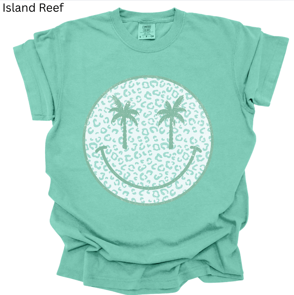 Palm Tree Smiley Tee