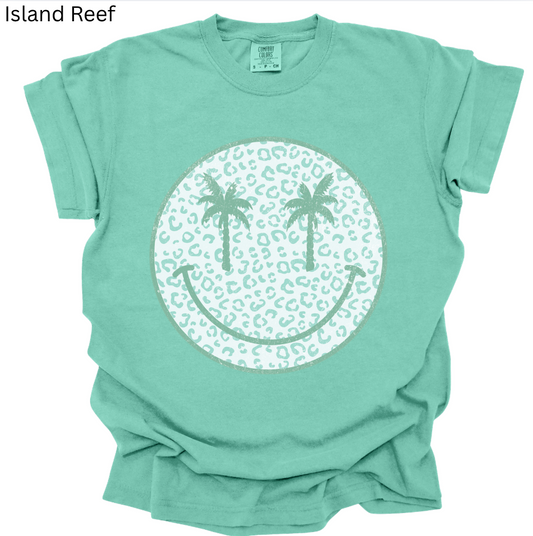 Palm Tree Smiley Tee