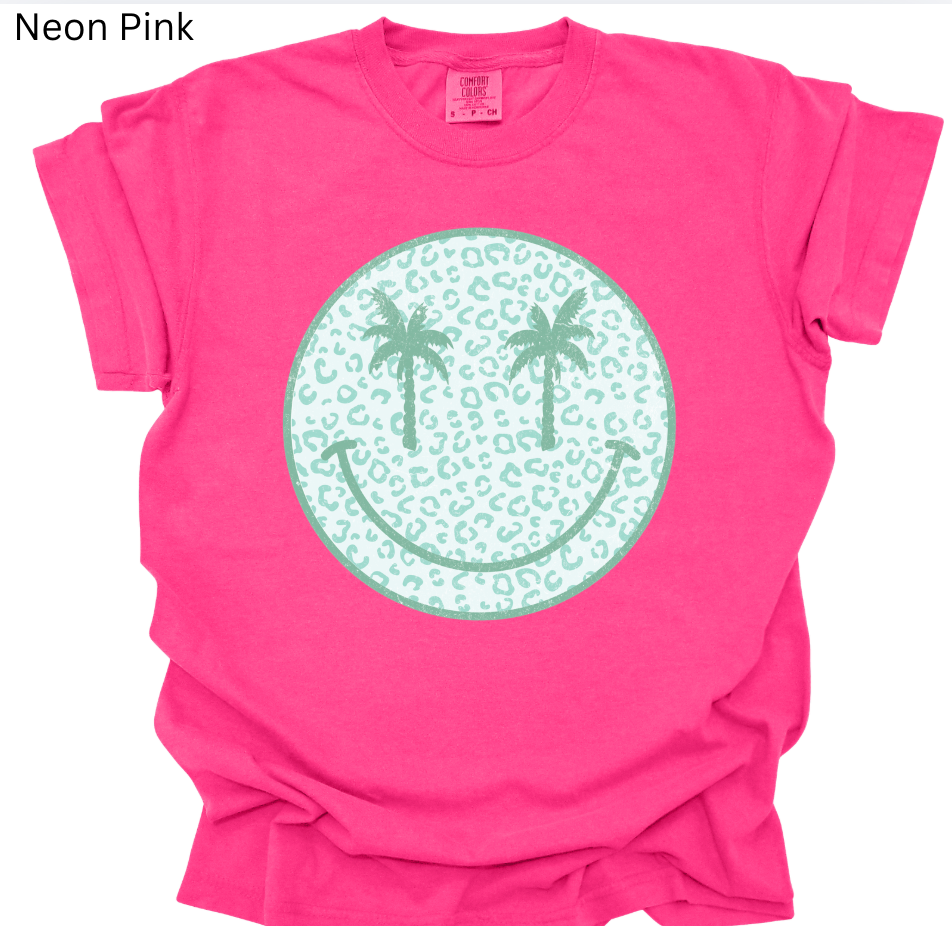 Palm Tree Smiley Tee