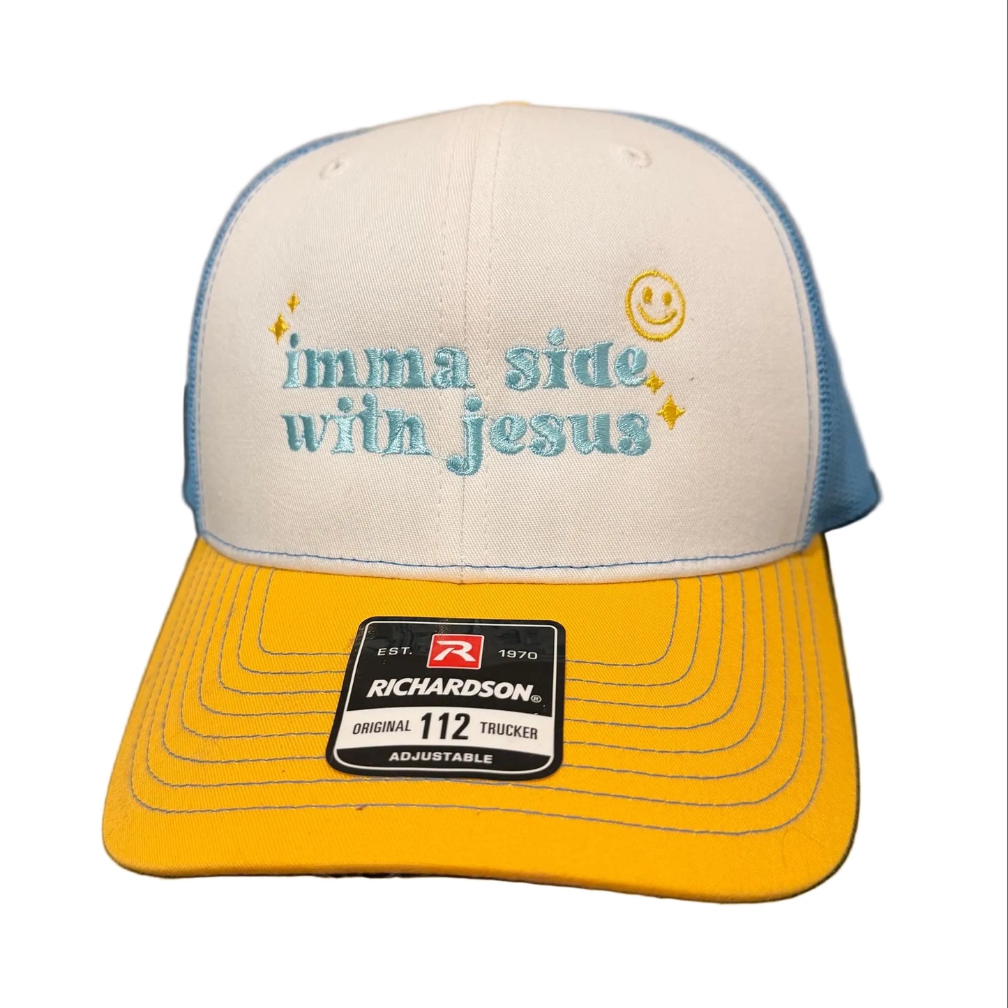 Imma side with Jesus Embroidered Hat